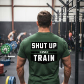 Black Forest shut up and train gym triblend tee