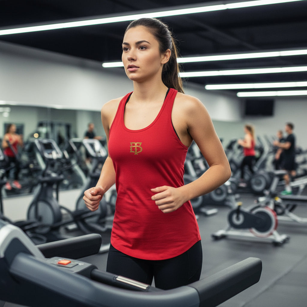 Red - Women’s Ideal Racerback Tank – athletic fit