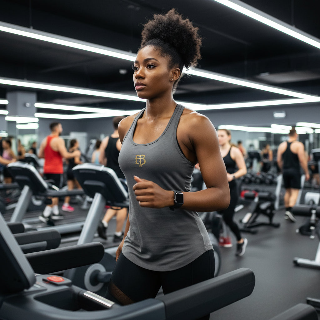 Dark Gray - Women’s Ideal Racerback Tank – athletic fit