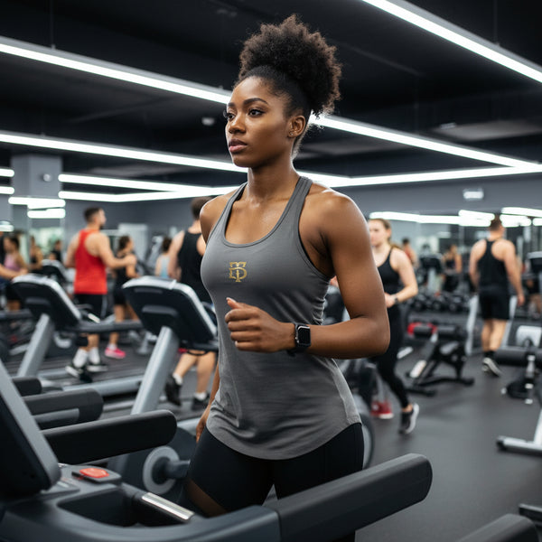 Dark Gray - Women’s Ideal Racerback Tank – athletic fit