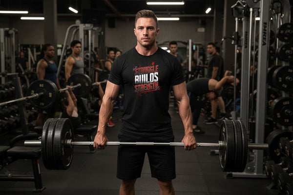 Black Premium motivational fitness apparel