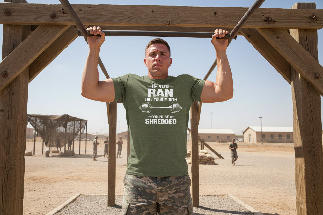 MILITARY GREEN Premium triblend athletic shirt