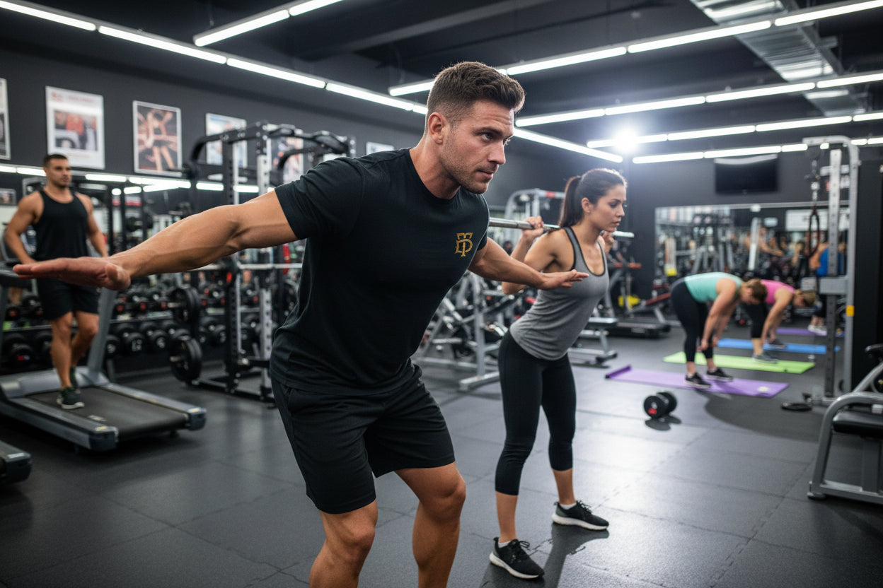 BLACK Premium triblend athletic t-shirt