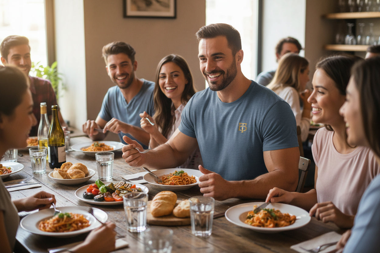 VINTAGE NAVY Fitness lifestyle tee men
