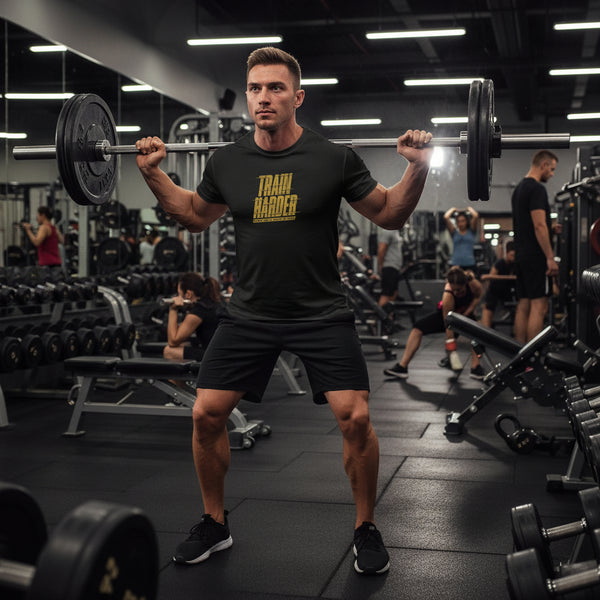 BLACK athletic premium training shirt