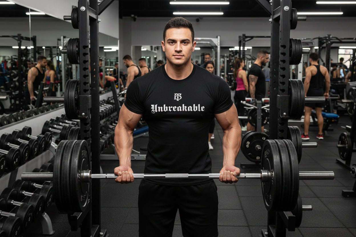 BLACK Premium triblend athletic t-shirt