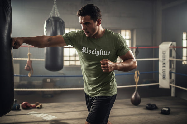 MILITARY GREEN Fitness mindset apparel tee