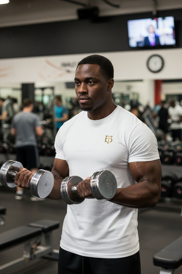 White Athletic brand logo t-shirt