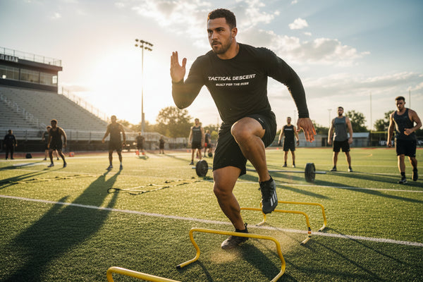 BLACK Moisture-wicking athletic long sleeve men