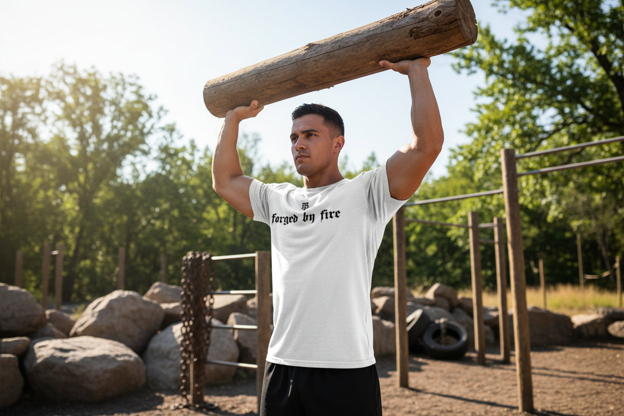 WHITE Premium triblend athletic t-shirt