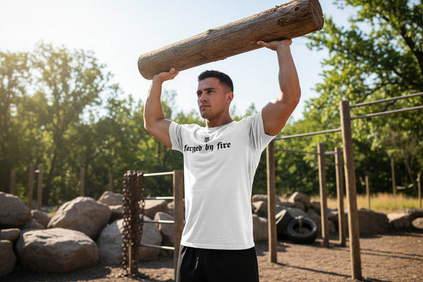WHITE Premium triblend athletic t-shirt