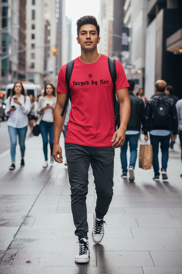 Red Men’s triblend motivational gym shirt