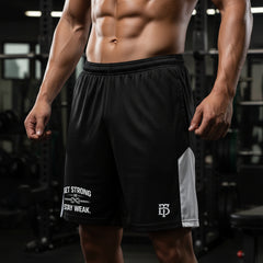 Black/ White 7 inch shorts