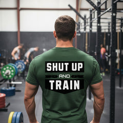 Black Forest shut up and train gym triblend tee
