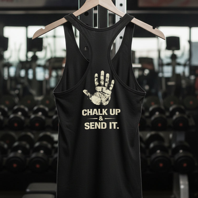 Black performance tank top