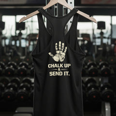 Black performance tank top