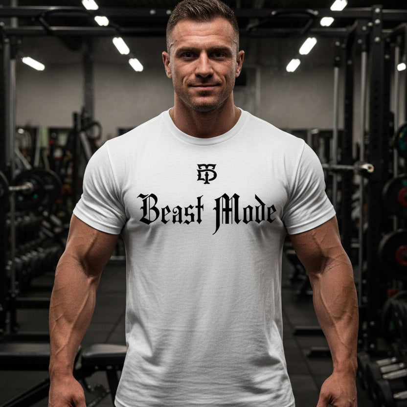 White premium training dual blend tee